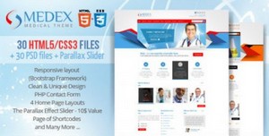 ThemeForest - Medex - Medical, Doctor and Health care Responsive