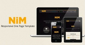 ThemeForest - NiM- Responsive One Page Creative Template