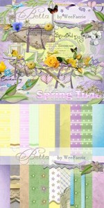 Scrap Set - Bella Spring Time PNG and JPG Files