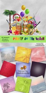 Scrap Set - Party on The Beach PNG and JPG Files