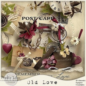 Scrap Set - Old Love PNG and JPG Files