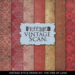 Textures - Vintage Style Paper - The Fire Of Love