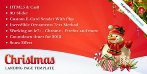 ThemeForest - Christmas Landing Page