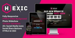 ThemeForest - Hexic - Fully Responsive HTML5 Coming Soon Page