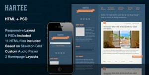 ThemeForest - Hartee - A Tumblr Style HTML Template