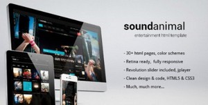 ThemeForest - Sound animal - entertainment html template