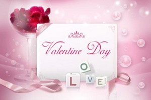 Розовая валентинка открытка для поздравлений - исходник ко Дню Св. Валентин ...