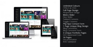 ThemeForest - Metro v1.0.1 - Unlimited Colors Full Page Responsive - FULL