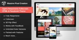 ThemeForest - Agera Responsive Fullscreen HTML / Facebook Theme
