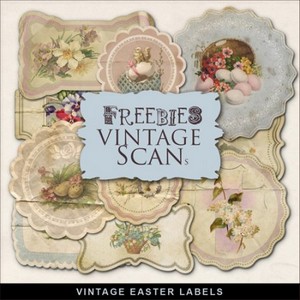 Scrap-kit - Vintage Easter Labels