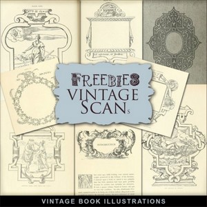 Scrap-kit - Vintage Book Illustrations 2