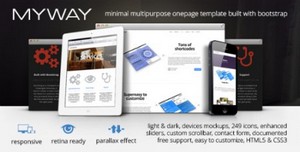 ThemeForest - Myway - Onepage Bootstrap Parallax Retina Template