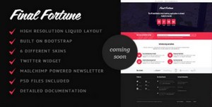 ThemeForest - Final Fortune Coming Soon page