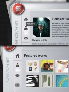 WeGraphics - TabletFolio, a single page portfolio