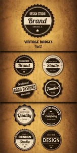 WeGraphics - Vintage Vector Badges Vol. 2