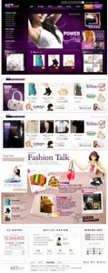 PSD Web Templates - Fashion Purple Shop 1
