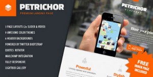 ThemeForest - Petrichor - Premium Clean Landing Page