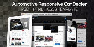 ThemeForest - Automotive Cars Dealer Responsive HTML5/CSS3/PSD