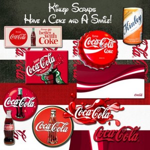Scrap Set - Have a Coke and A Smile!