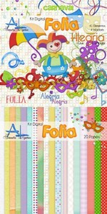 Scrap Set - Folia PNG and JPG Files