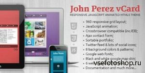 ThemeForest - J.P. - Responsive javascript Animated HTML5 vCard