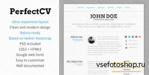 ThemeForest - PerfectCV - Reponsive, Bootstrap CV / Resume