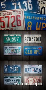 WeGraphics - Vintage License Plates