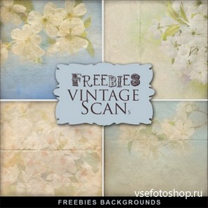 Textures - Vintage Backgrounds With Flowers
