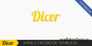 ThemeForest - Dicer HTML5 Facebook Template