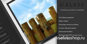 ThemeForest - KLASS v1.0 - Creative One Page Portfolio
