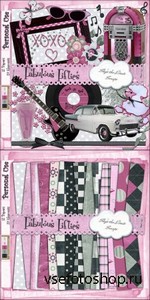 Scrap Set - Fabulous Fifties PNG and JPG Files