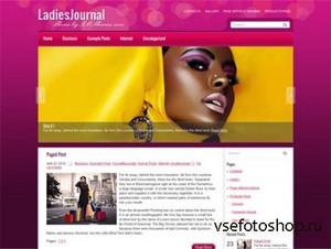 LadiesJournal - WordPress Theme