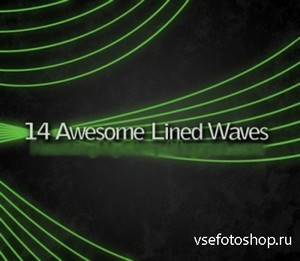 Lined waves brushes