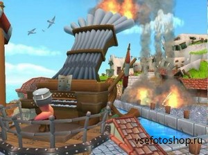 Worms Forts: Under Siege (2004/PC/RUS)