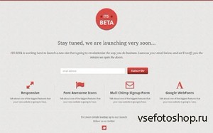 ITS BETA - Landing Page
