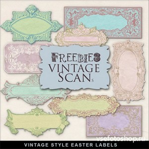 Scrap-kit - Vintage Easter Labels 2013