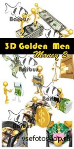 3D gold men  - Money 2 /   3D - 