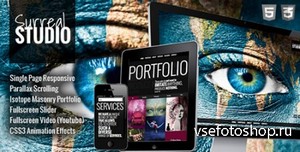 ThemeForest - Surreal - Responsive Parallax One Page HTML5 - RIP