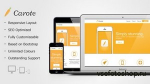 MojoThemes - Carote - Responsive App Landing Page - RIP