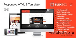 ThemeForest - FlexBox - HTML5 Template Responsive/Dark Version