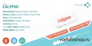 ThemeForest - Calpyso - Responsive HTML Error Page - RIP