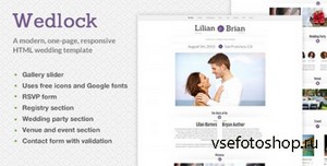 ThemeForest - Wedlock - A Modern Wedding HTML Template - RIP