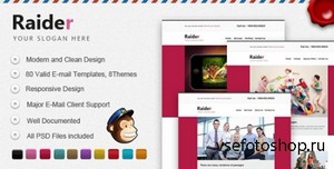 ThemeForest - Raider - Responsive Multipurpose E-mail Template - RIP