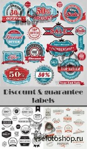 Discount and guarantee labels /    