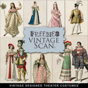 Scrap-kit - Vintage Designed Theater Costumes
