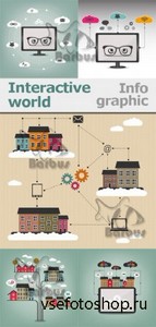 Interactive world -  info graphic /   -  