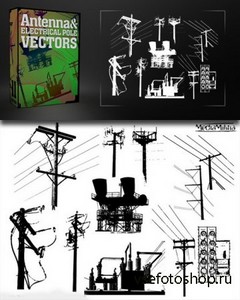 Antenna and Electrical Pole Pack - 11 Vectors