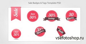 Sale Badges and Tags Template PSD