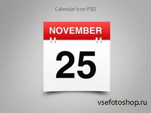 Awesome Calendar Icon PSD Source