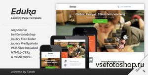 ThemeForest - Eduka Responsive HTML Landing Page Template - RIP